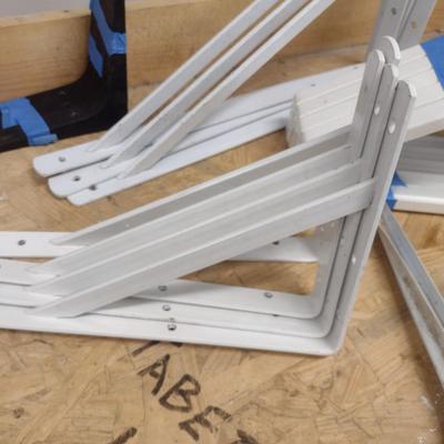 Collection of Metal and Composite Wall Shelving Brackets