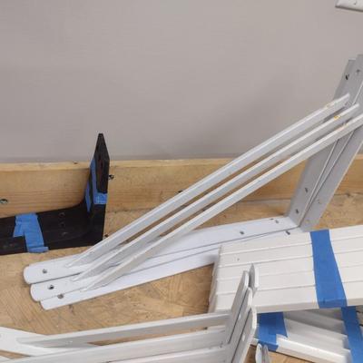 Collection of Metal and Composite Wall Shelving Brackets