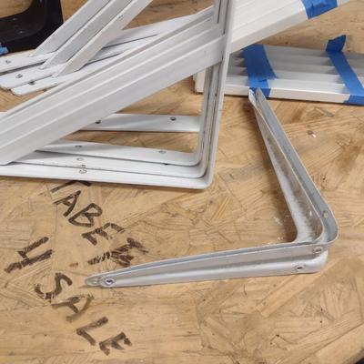 Collection of Metal and Composite Wall Shelving Brackets