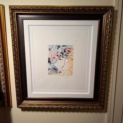 “Blushing Beauty II” (Sage With Cane Profile) By Peter Max - Inc. COA & Signed (H-RG)