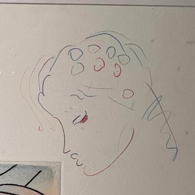 “Blushing Beauty II” (Sage With Cane Profile) By Peter Max - Inc. COA & Signed (H-RG)