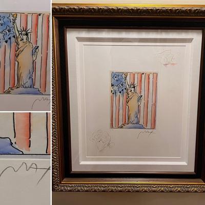 “United We Stand II” By Peter Max Inc. COA & Signed (FE-RG)