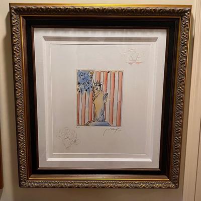 “United We Stand II” By Peter Max Inc. COA & Signed (FE-RG)