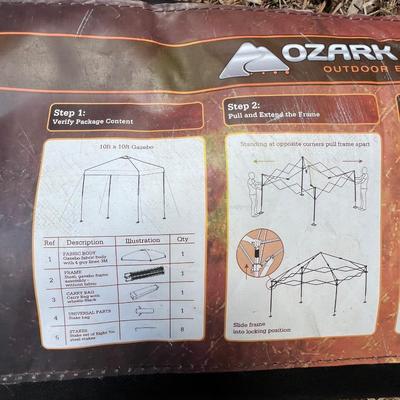 Ozark 10’ x 10’ NIB Gazebo/Pop Up Tent (SRC-RG)