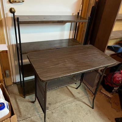 Retro Bookcase & Small Table/Desk (SRF-RG)