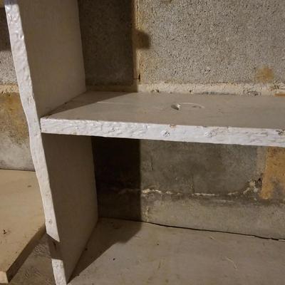 Five White Wood Shelving Units & More (SRB-JS)