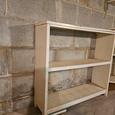 Five White Wood Shelving Units & More (SRB-JS)