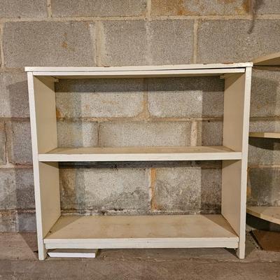 Five White Wood Shelving Units & More (SRB-JS)