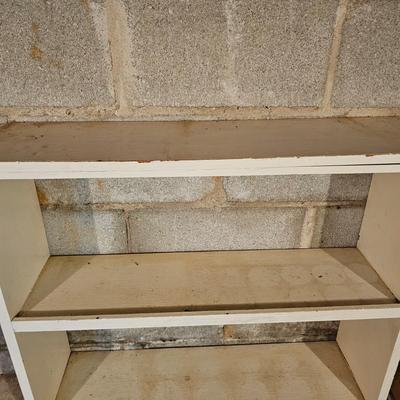 Five White Wood Shelving Units & More (SRB-JS)