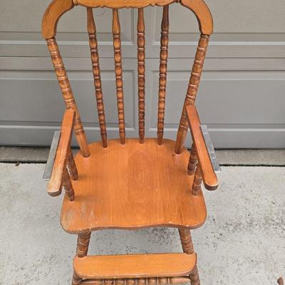 Wooden high chair