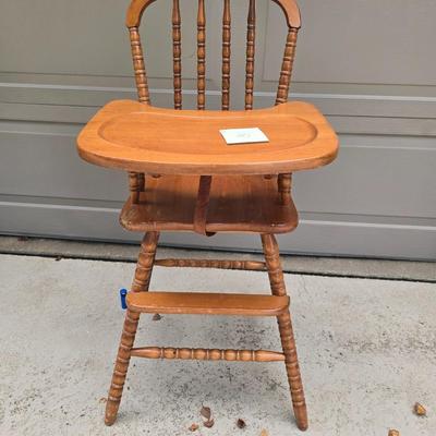 Wooden high chair