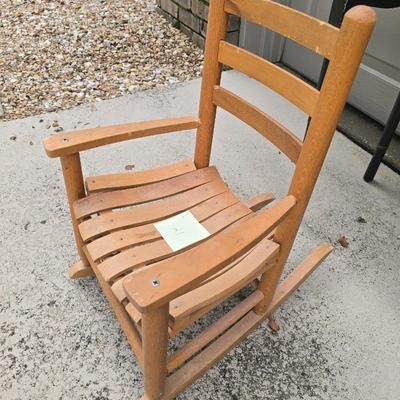 Wooden rocking chair