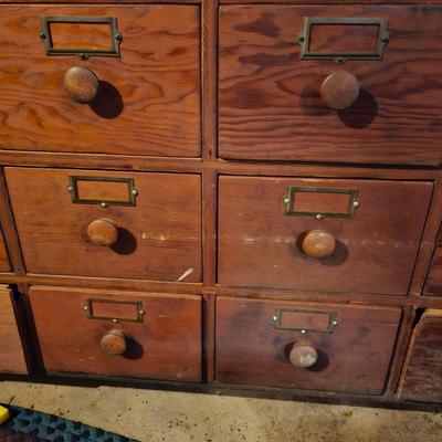 15 Drawer Wood Storage Cabinet (SRB-JS)