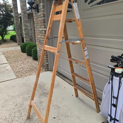 Wooden ladder
