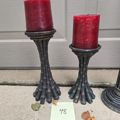 Candle and holders