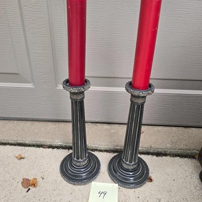 Candles and holders