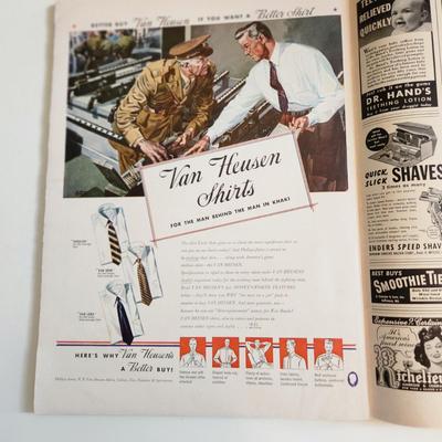 Sale Photo Thumbnail #262: This auction lot is for a Life Magazine - October 26, 1942 Edition.  In very good condition.  This issue has some amazing advertising, war and wartime living pages.  History in your hand.