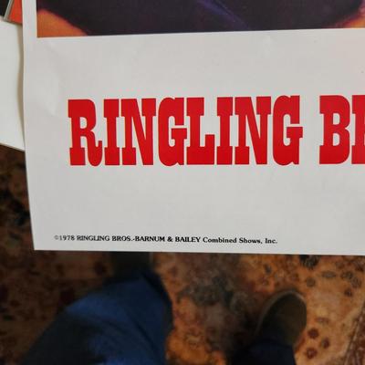 Sale Photo Thumbnail #276: This auction lot is for a 1980 Ringling and Barnum and Baily Circus Program with Poster.  This fun circus souvenir is chocked full of photos and stories of the Greatest Show on Earth. This booklet holds a very framable copy of a poster of wild animal tame