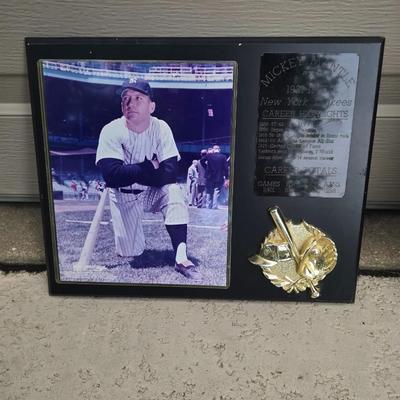 Mickey mantle plaque