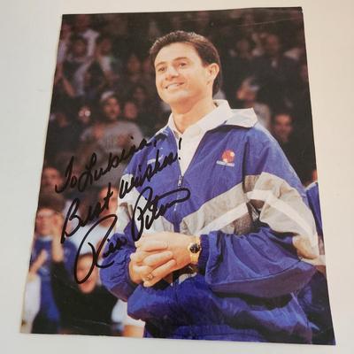 Sale Photo Thumbnail #289: This auction lot is for an Autographed Photo of Rick Pitano.  Basketball history in your hands.