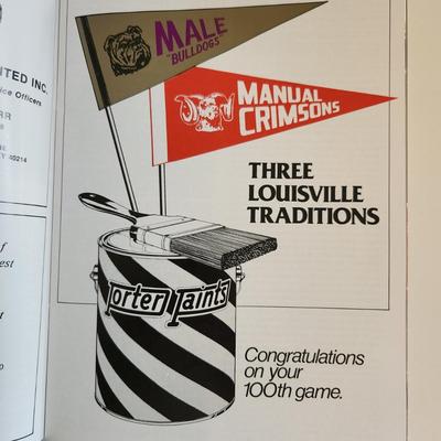 Sale Photo Thumbnail #309: This auction lot is for a Program from the 100th Male/Manual Football Game - 1984.  If you are from Louisville, KY you know!  Get it here and now!