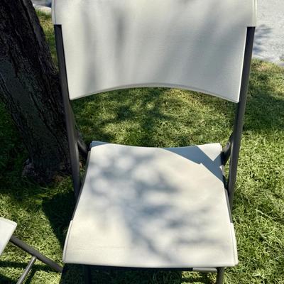 Set of 4 Lifetime Folding Chairs
