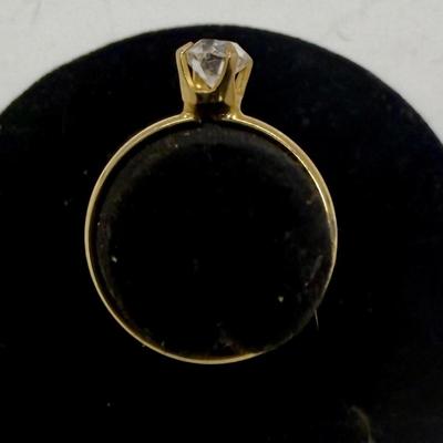 Sale Photo Thumbnail #348: Costume jewelry made to look like a gold engagement ring. Good condition