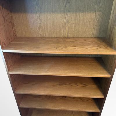 Tall Wooden Bookshelf