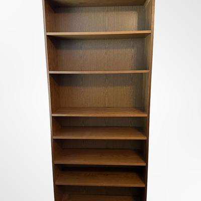 Tall Wooden Bookshelf