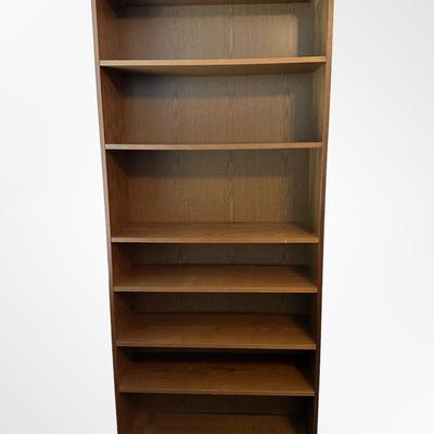 Tall Wooden Bookshelf