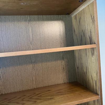 Tall Wooden Bookshelf