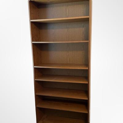Tall Wooden Bookshelf