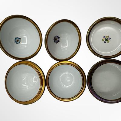 Steinböck Hand-Painted Austrian Enamel Trinket Dishes