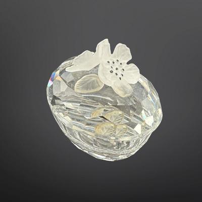 Swarovski Anemone Flowers Crystal Trinket Box