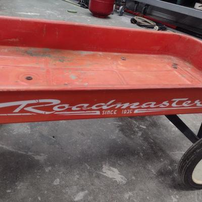 Vintage Roadmaster Metal Pan Pull Wagon