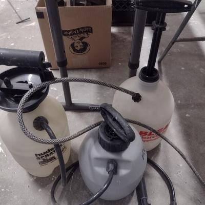 Set of Three Pump Sprayers