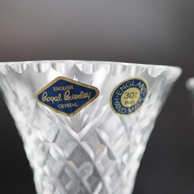 Royal Brierley Crystal Vases (4)