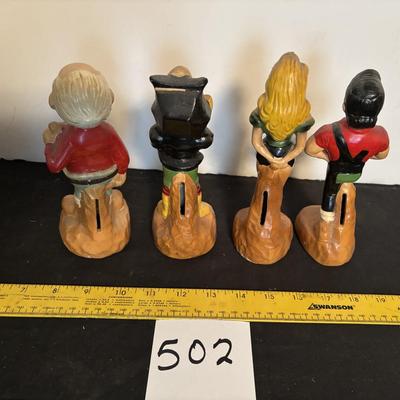 Vintage Dogpatch USA Bank Set