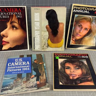 Pile of PHOTOGRAPHY Books & Magazines from the 60's 