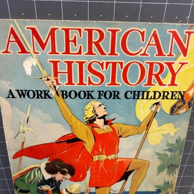 American History Work Book for Children, White washed Version