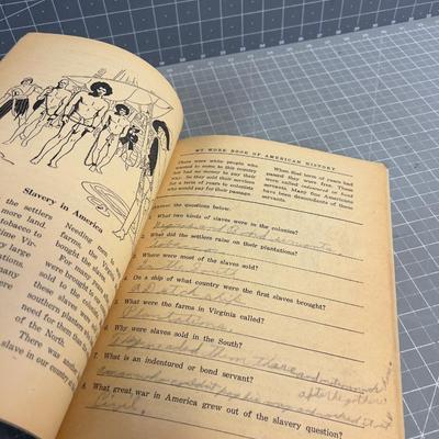 American History Work Book for Children, White washed Version