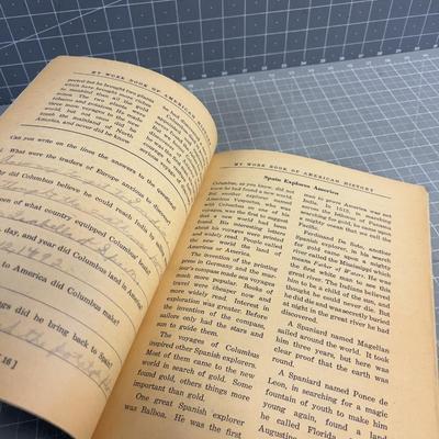 American History Work Book for Children, White washed Version