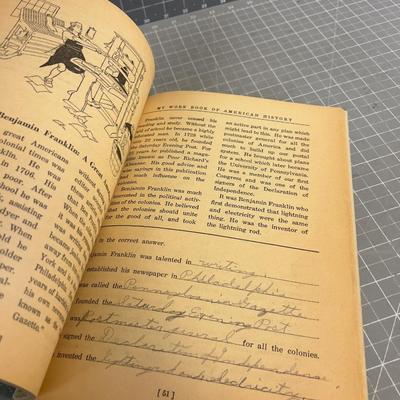 American History Work Book for Children, White washed Version
