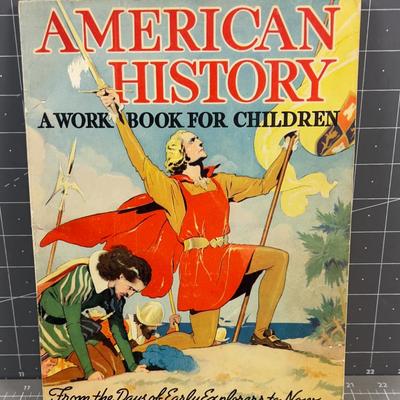 American History Work Book for Children, White washed Version
