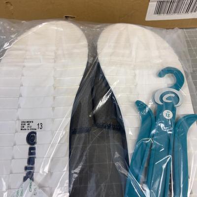 Case lot of Size 13 MEN'S COBANE SLIDES Gray
