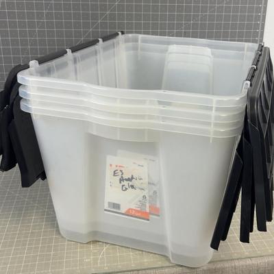3 12 Gallon Totes