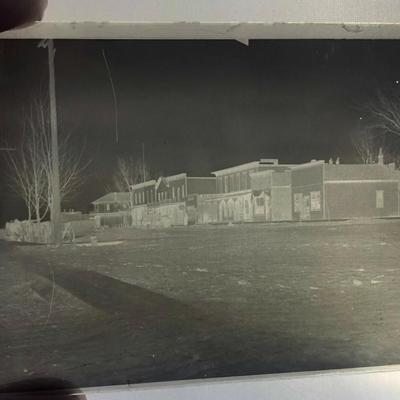 DRY PLATE NEGATIVE FREMONT OHIO FRONT STREET c1904