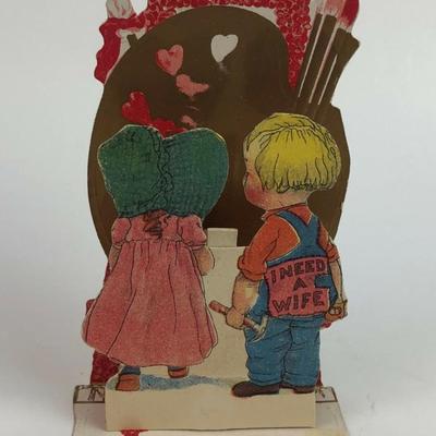 Antique Diecut German Valentine 