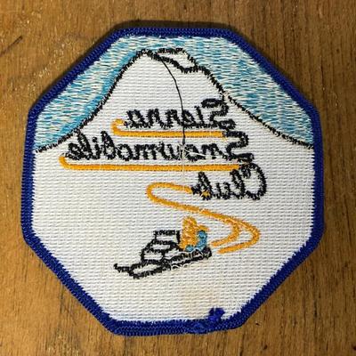 SIERRA SNOWMOBILE CLUB EMBROIDERED PATCH 
