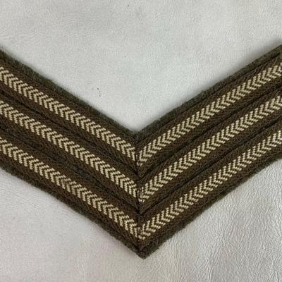 WWII NEW ZEALAND ARMY SERGEANT STRIPES NCO INSIGNIA 